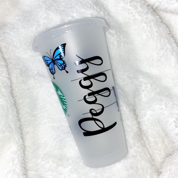 Customizable Butterfly Starbucks Cold Cup - Picture 13 of 16